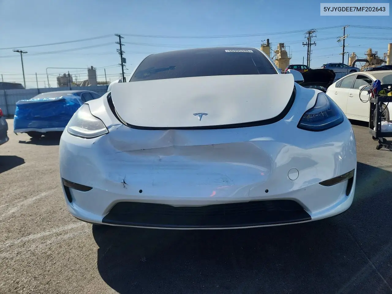 2021 Tesla Model Y VIN: 5YJYGDEE7MF202643 Lot: 56995346