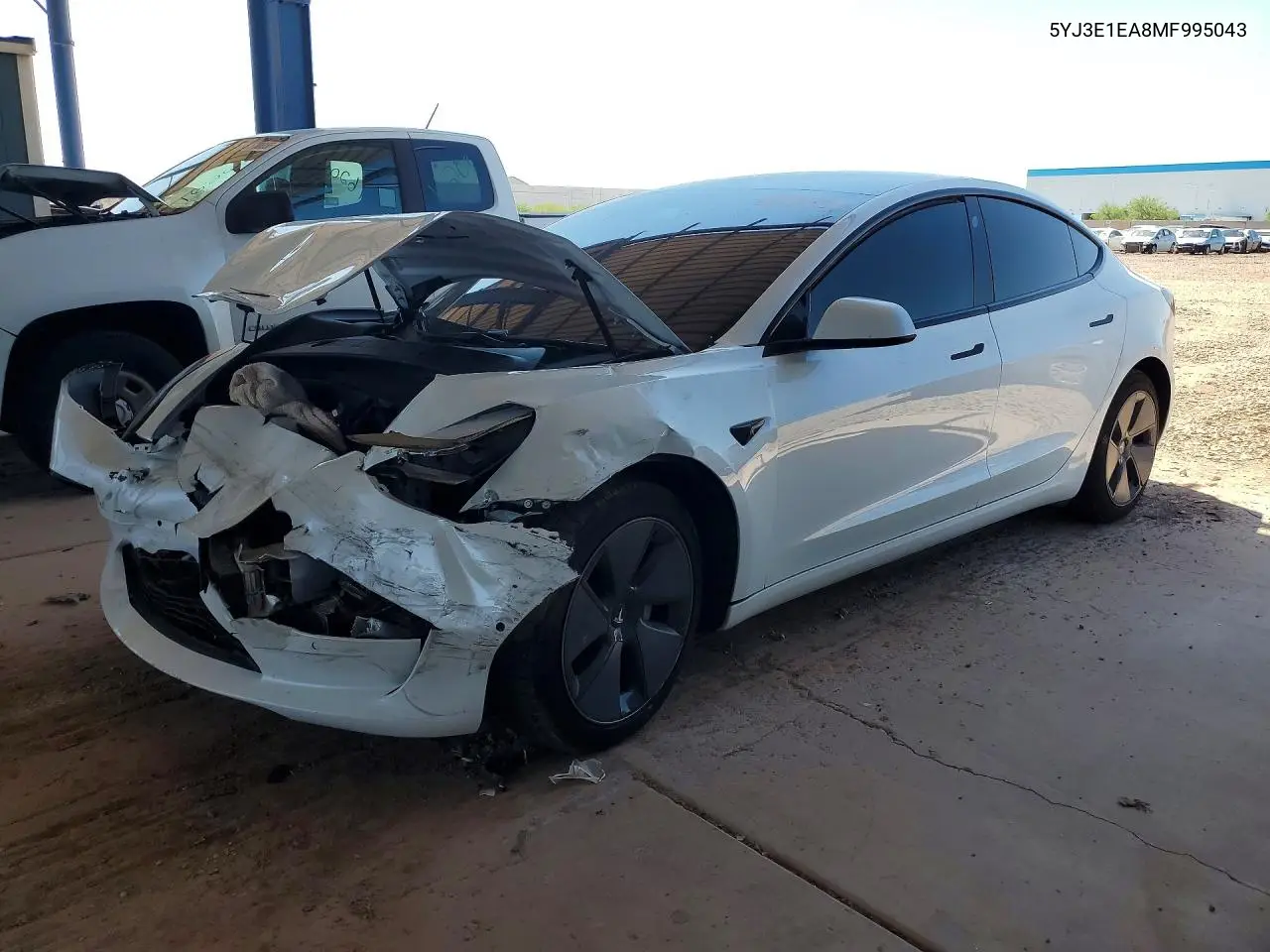 2021 Tesla Model 3 VIN: 5YJ3E1EA8MF995043 Lot: 57714106