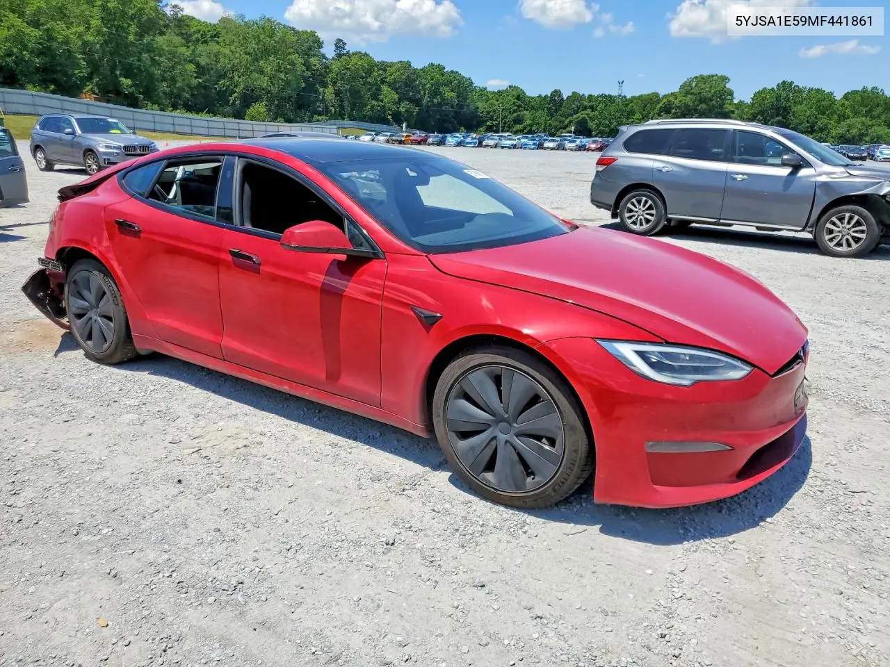 2021 Tesla Model S VIN: 5YJSA1E59MF441861 Lot: 57868216
