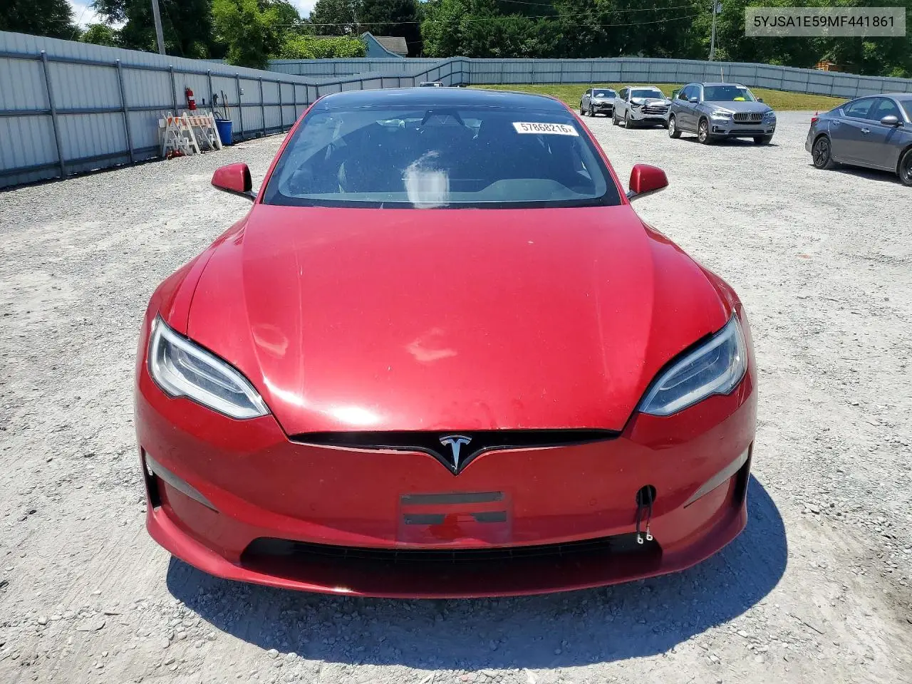 2021 Tesla Model S VIN: 5YJSA1E59MF441861 Lot: 57868216