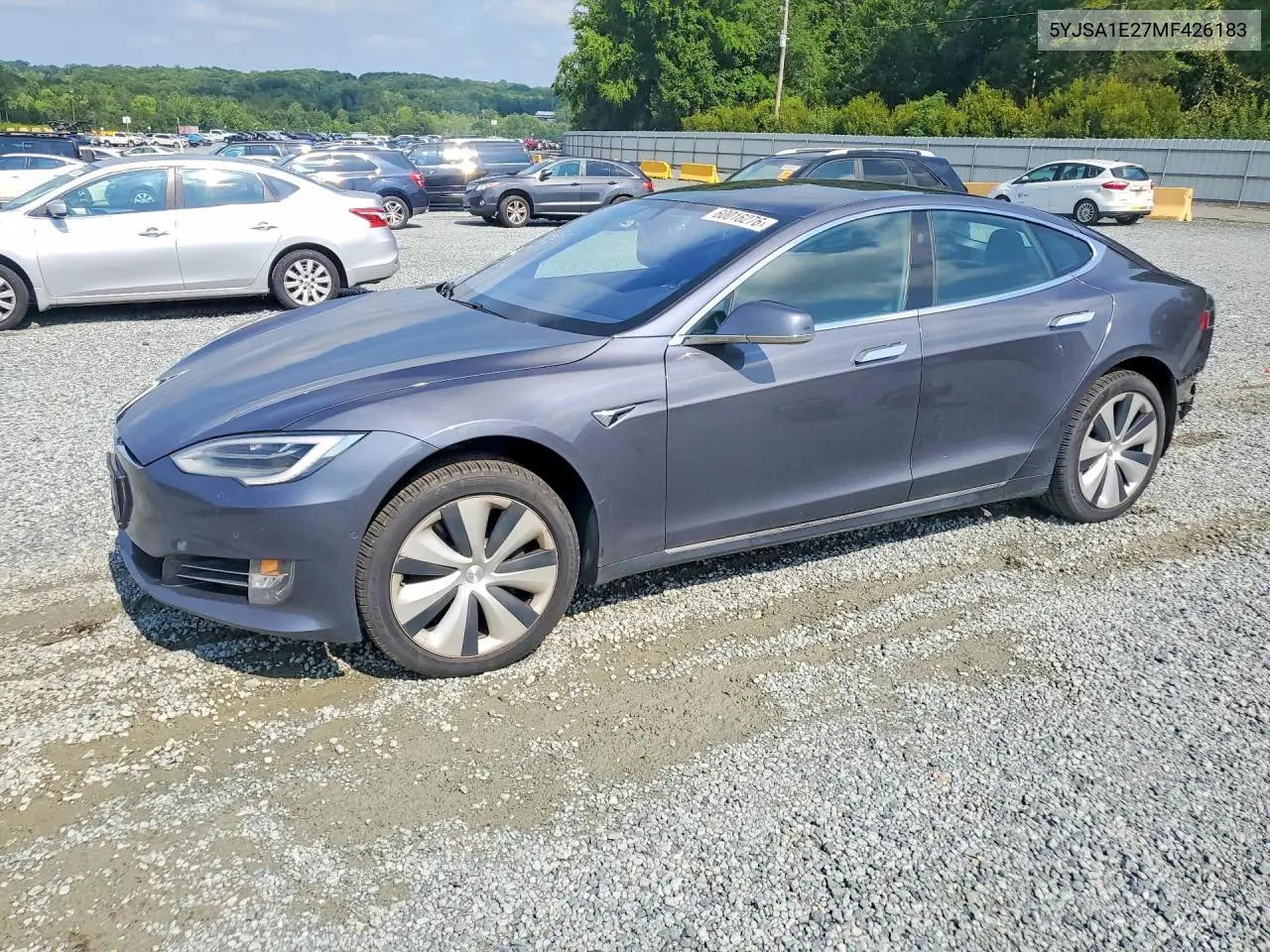 2021 Tesla Model S VIN: 5YJSA1E27MF426183 Lot: 60016276