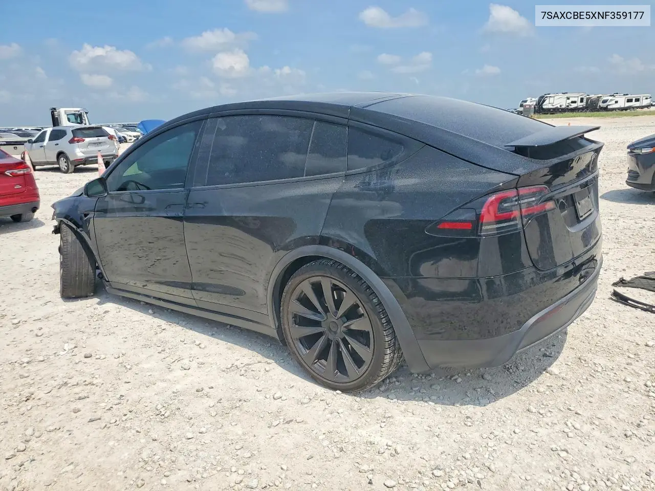 2022 Tesla Model X VIN: 7SAXCBE5XNF359177 Lot: 55320386