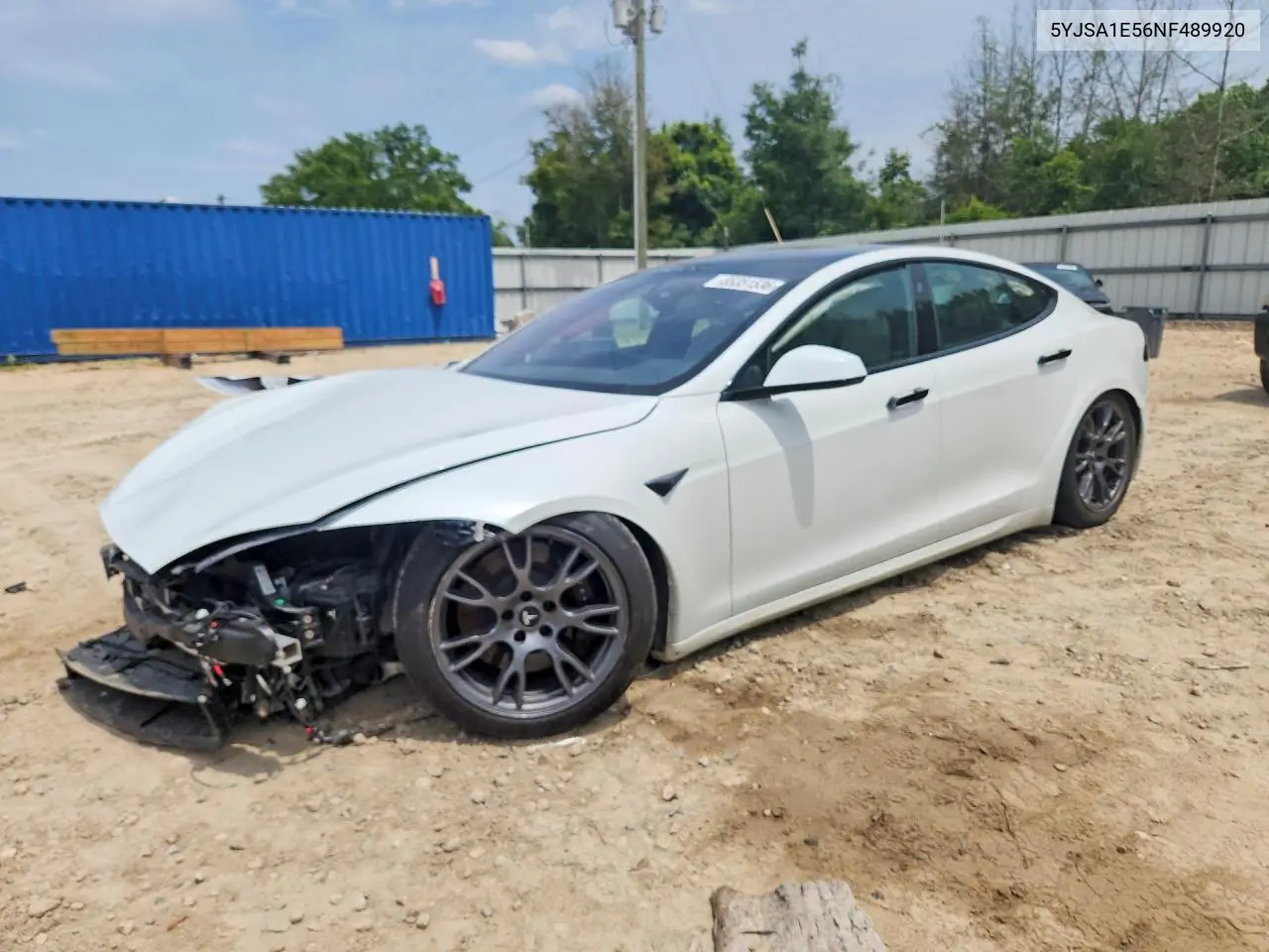 2022 Tesla Model S VIN: 5YJSA1E56NF489920 Lot: 55351536
