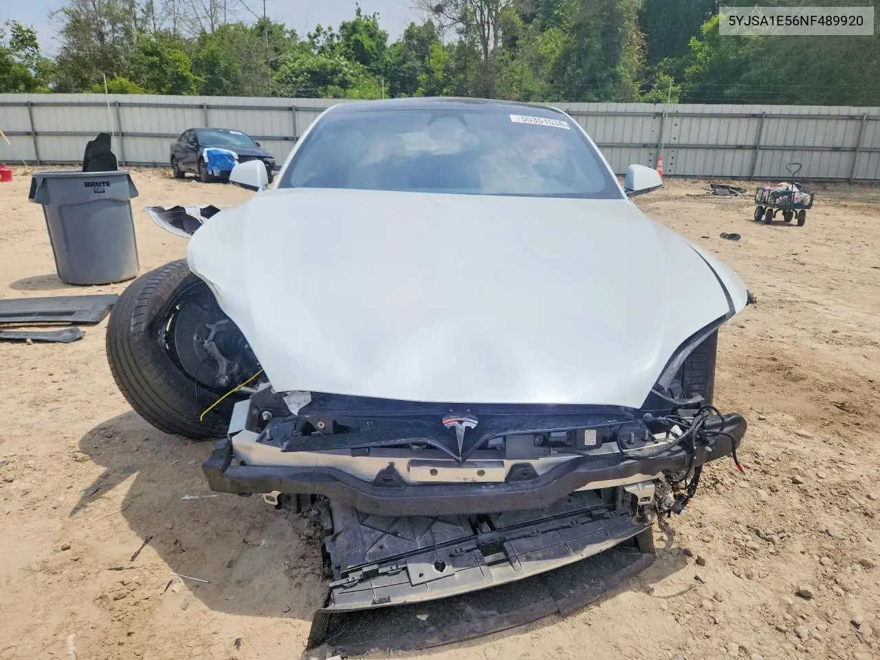 2022 Tesla Model S VIN: 5YJSA1E56NF489920 Lot: 55351536