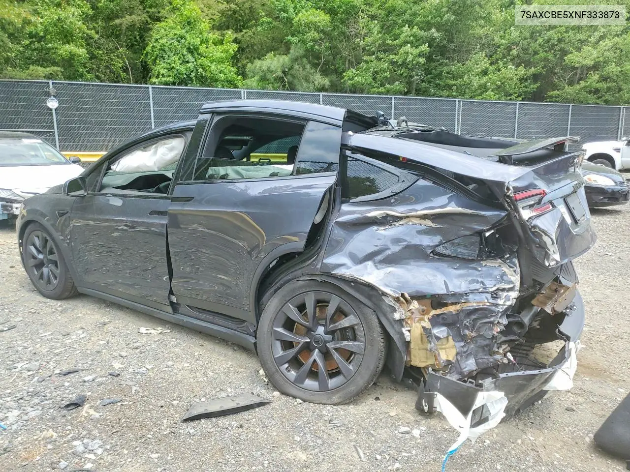 2022 Tesla Model X VIN: 7SAXCBE5XNF333873 Lot: 56158656