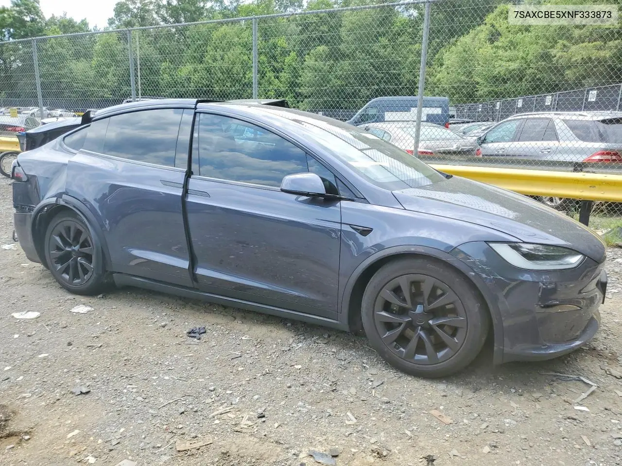 2022 Tesla Model X VIN: 7SAXCBE5XNF333873 Lot: 56158656