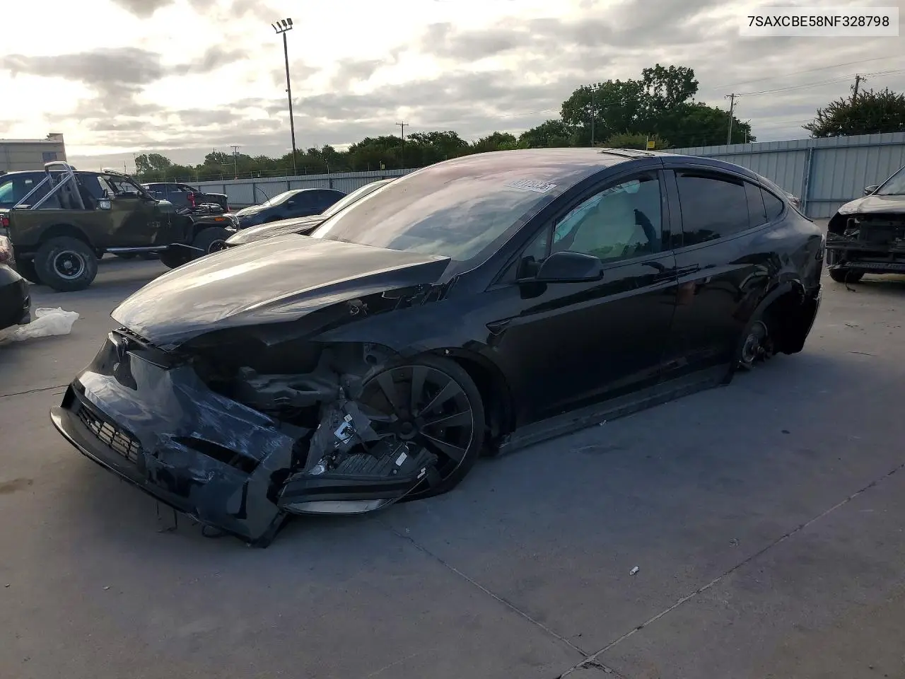 2022 Tesla Model X VIN: 7SAXCBE58NF328798 Lot: 57179336