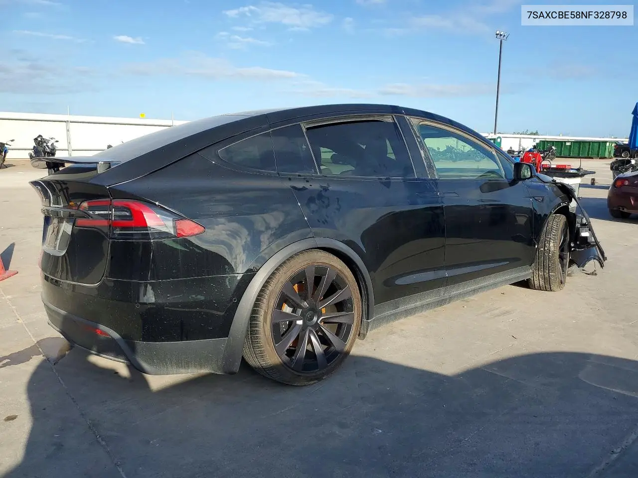 2022 Tesla Model X VIN: 7SAXCBE58NF328798 Lot: 57179336