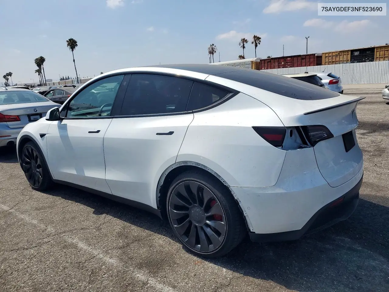 2022 Tesla Model Y VIN: 7SAYGDEF3NF523690 Lot: 57968766