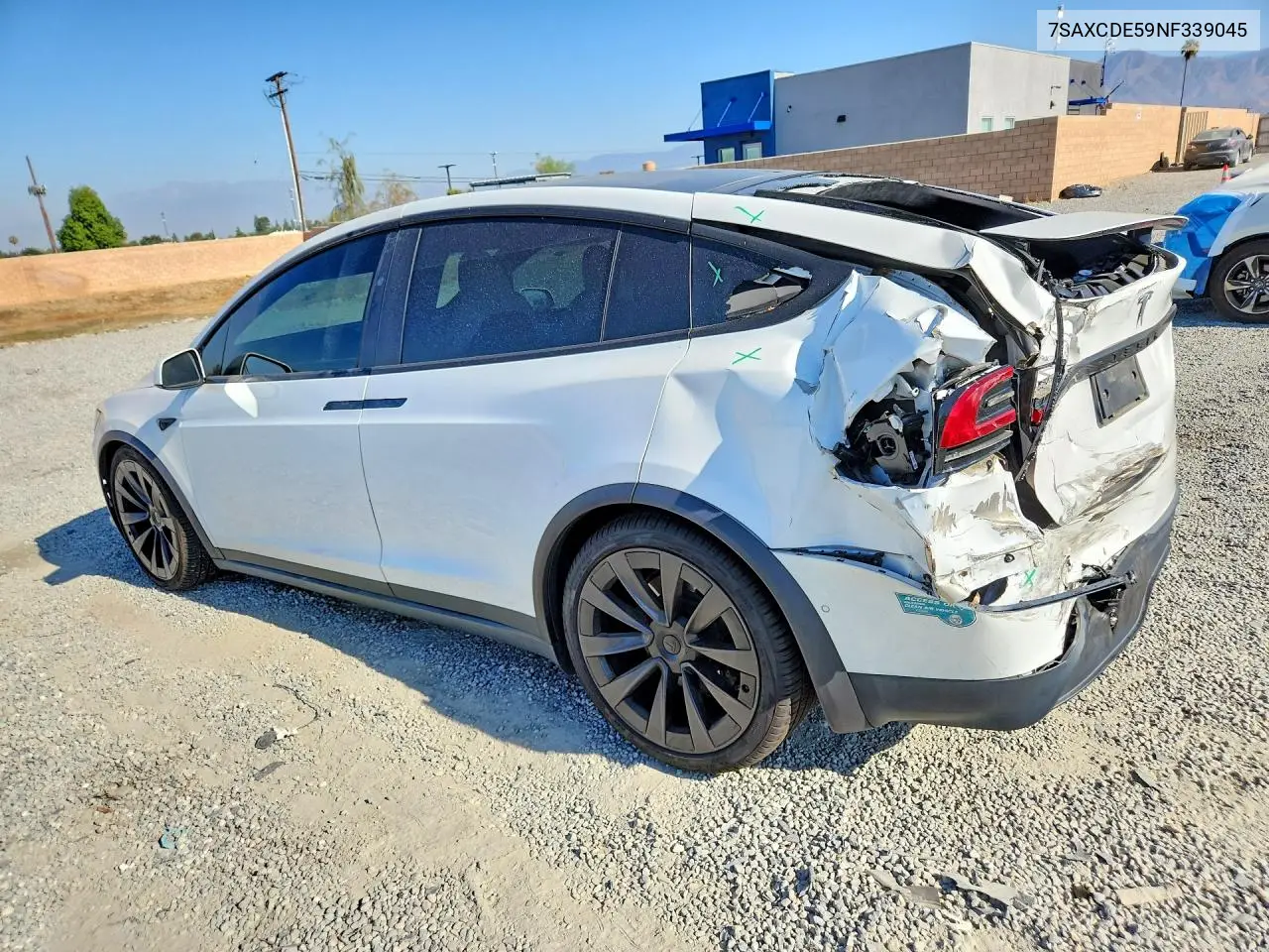 2022 Tesla Model X VIN: 7SAXCDE59NF339045 Lot: 58072496
