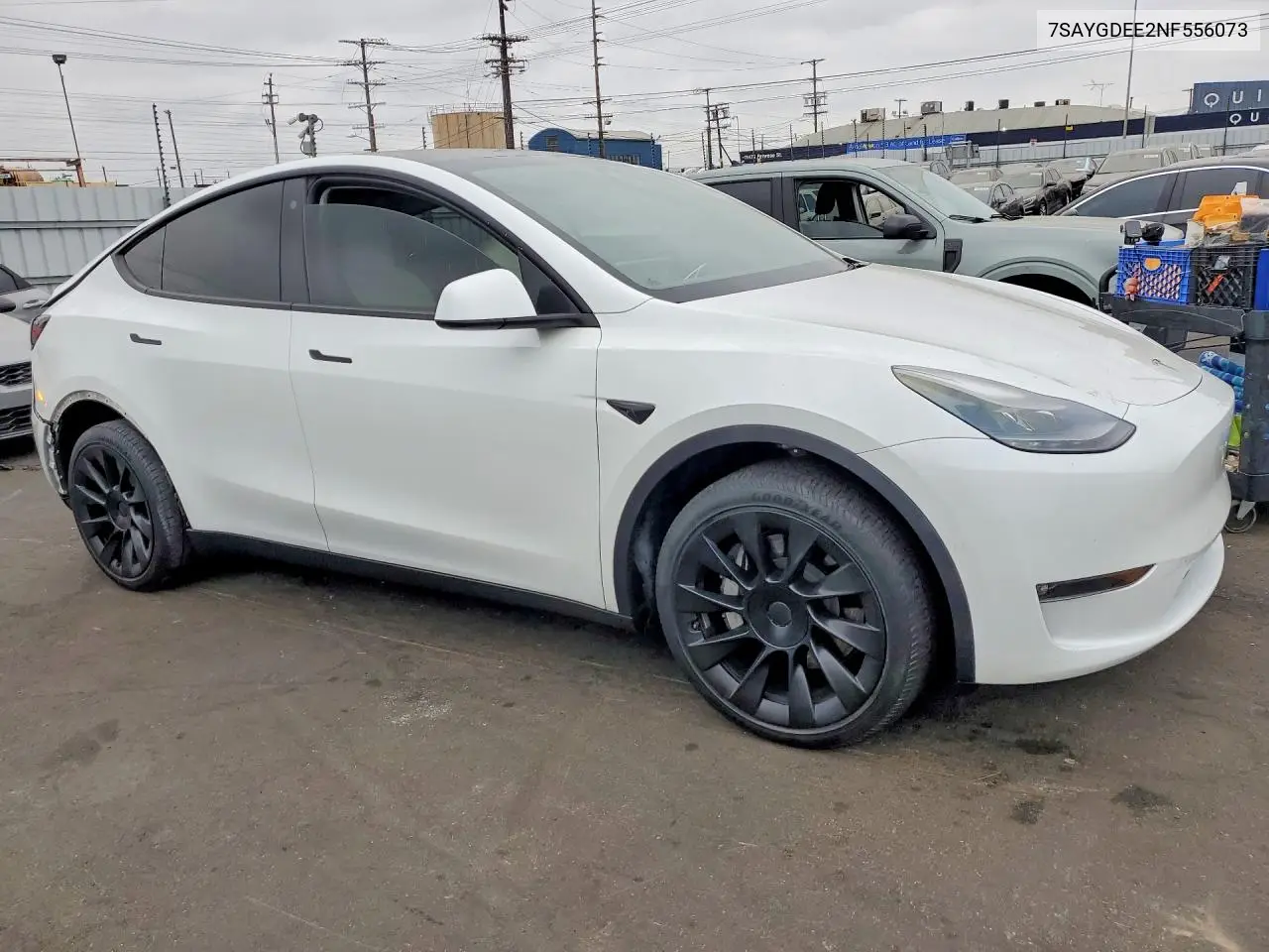 2022 Tesla Model Y VIN: 7SAYGDEE2NF556073 Lot: 59373916