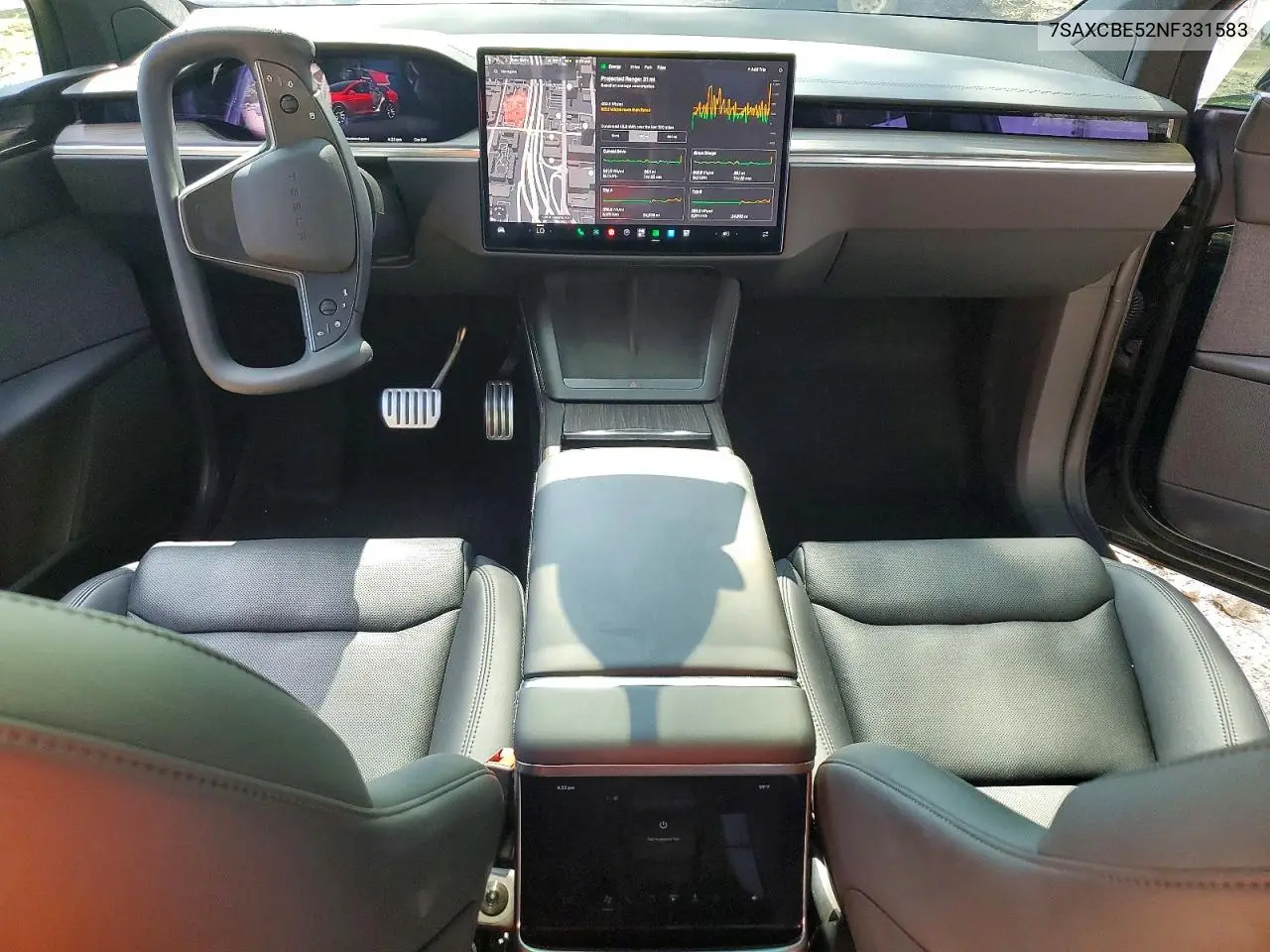 2022 Tesla Model X VIN: 7SAXCBE52NF331583 Lot: 59815486