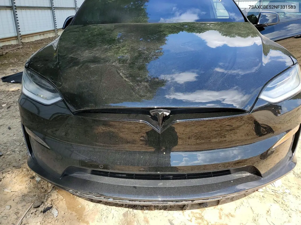 2022 Tesla Model X VIN: 7SAXCBE52NF331583 Lot: 59815486