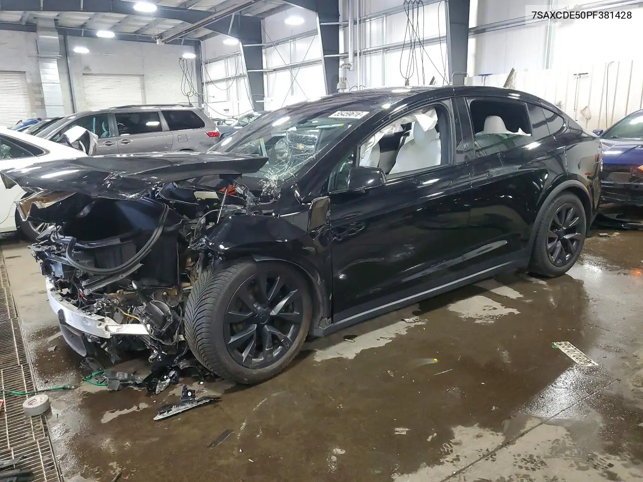 2023 Tesla Model X VIN: 7SAXCDE50PF381428 Lot: 55459616