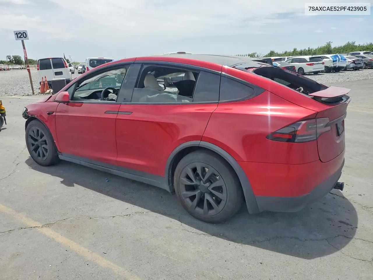 2023 Tesla Model X VIN: 7SAXCAE52PF423905 Lot: 56197306