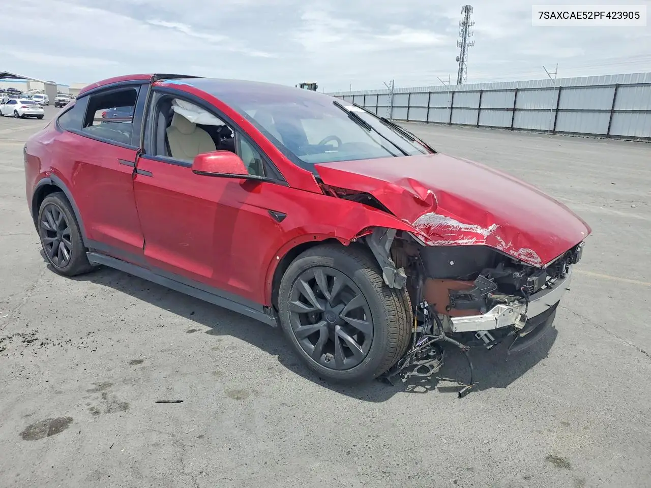2023 Tesla Model X VIN: 7SAXCAE52PF423905 Lot: 56197306