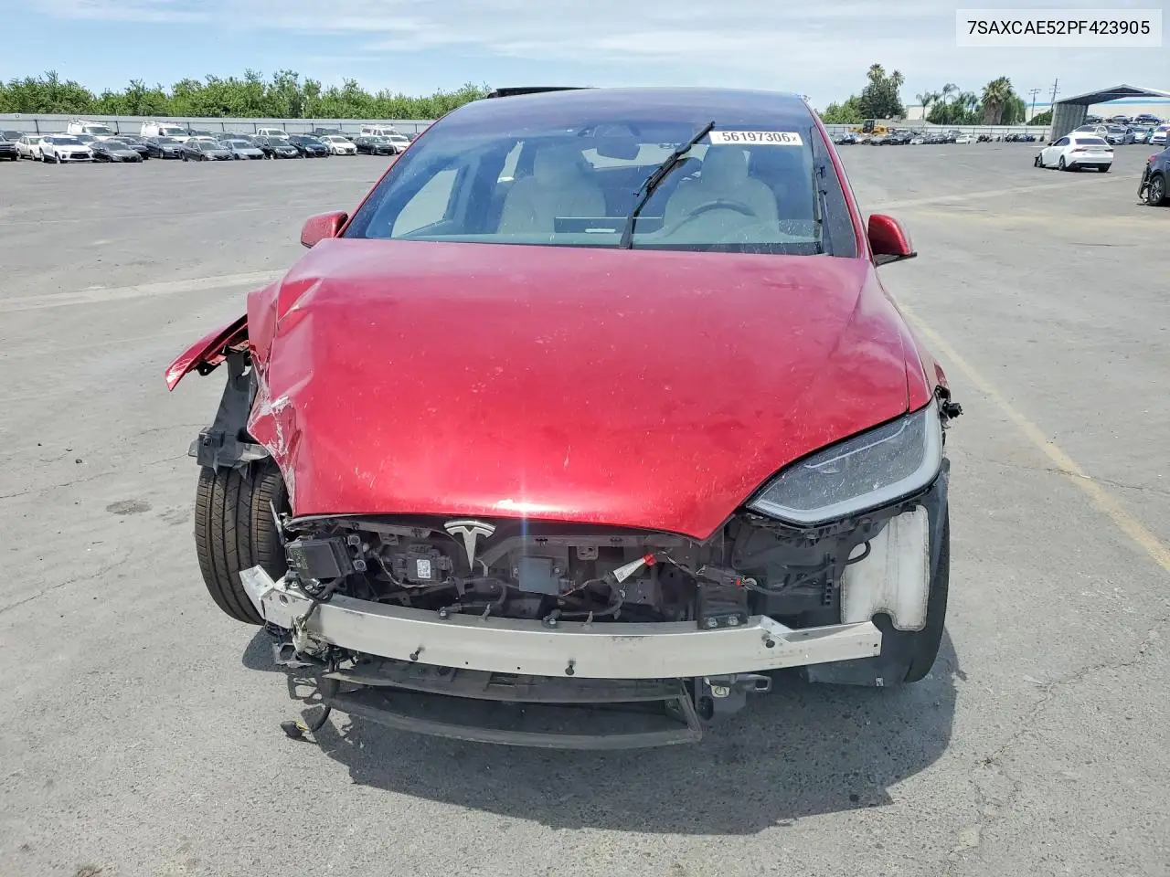 2023 Tesla Model X VIN: 7SAXCAE52PF423905 Lot: 56197306
