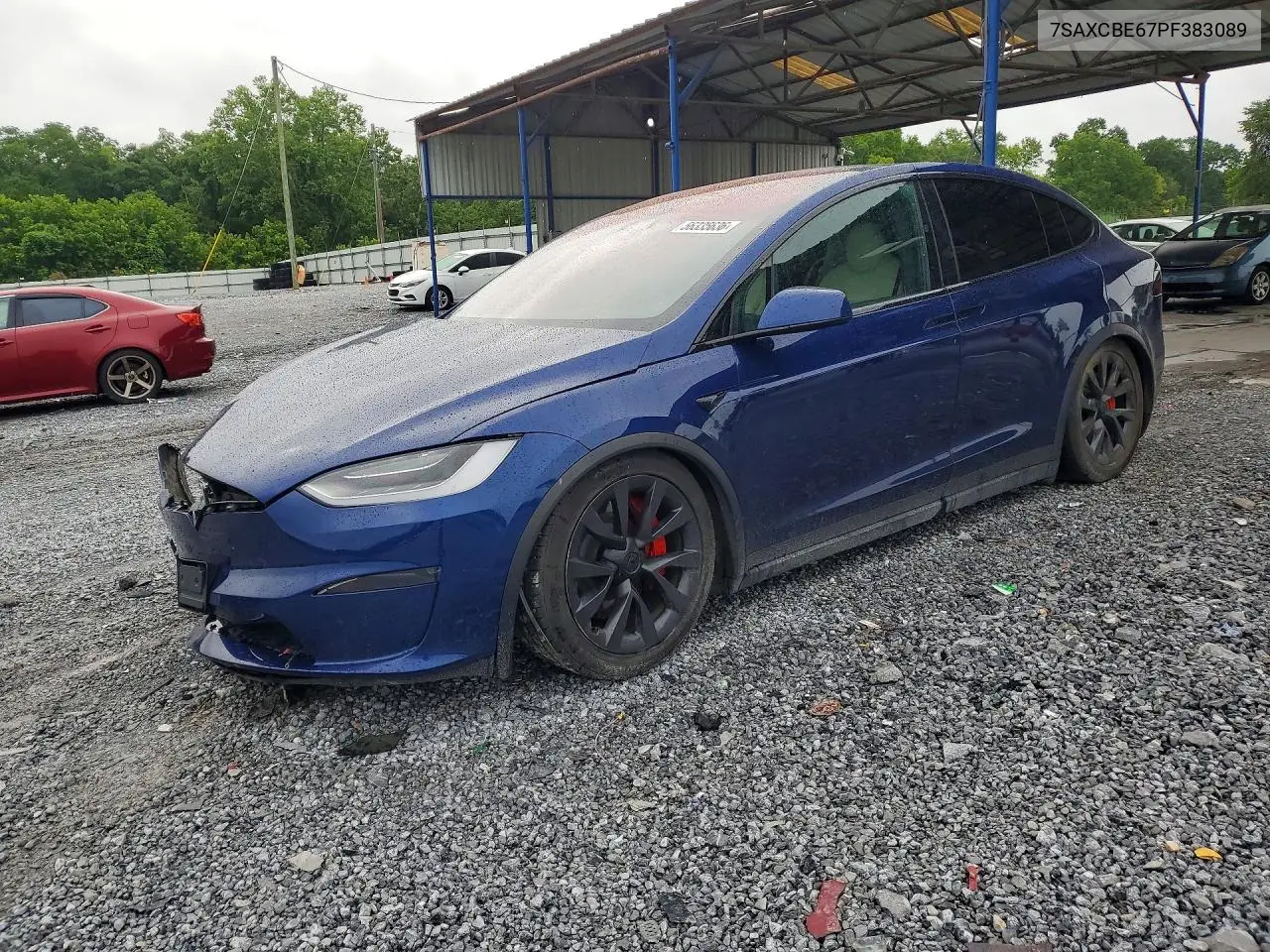 2023 Tesla Model X VIN: 7SAXCBE67PF383089 Lot: 56335636