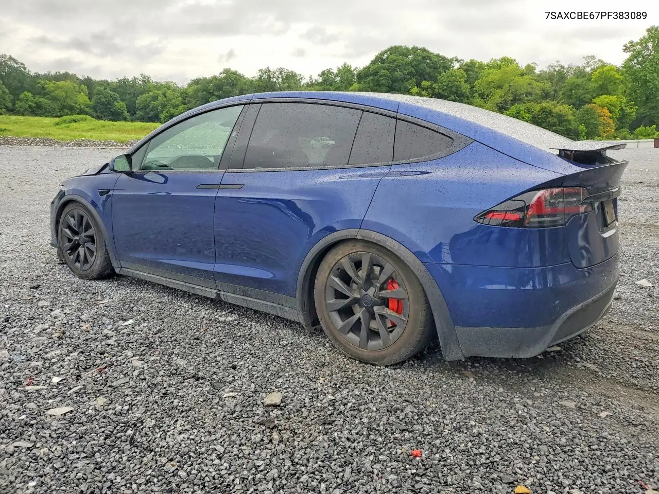 2023 Tesla Model X VIN: 7SAXCBE67PF383089 Lot: 56335636