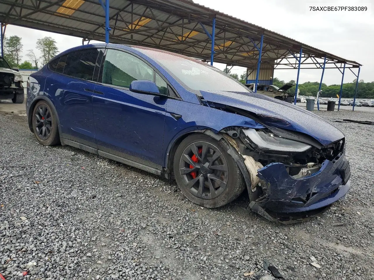 2023 Tesla Model X VIN: 7SAXCBE67PF383089 Lot: 56335636