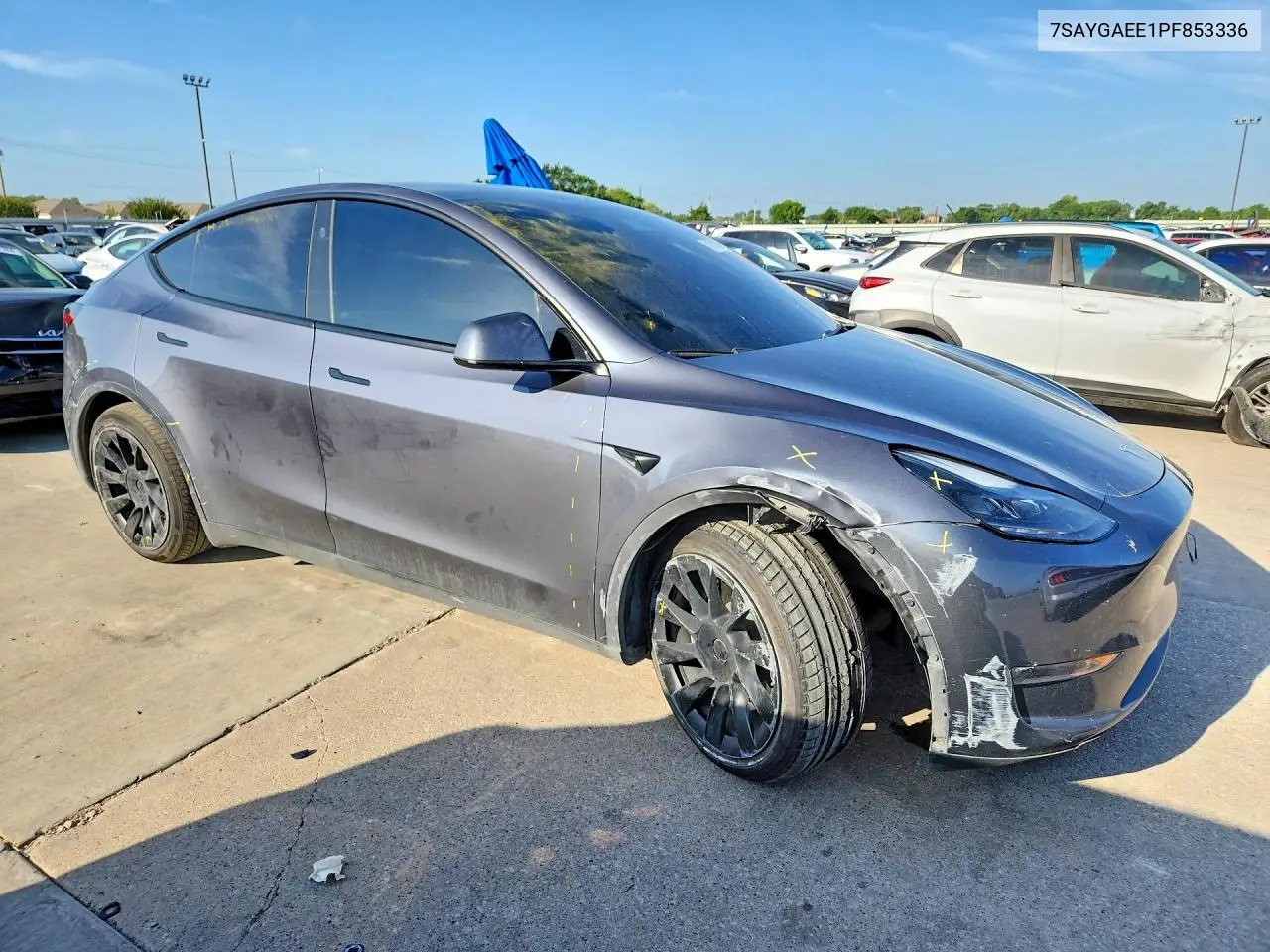 2023 Tesla Model Y VIN: 7SAYGAEE1PF853336 Lot: 57058246