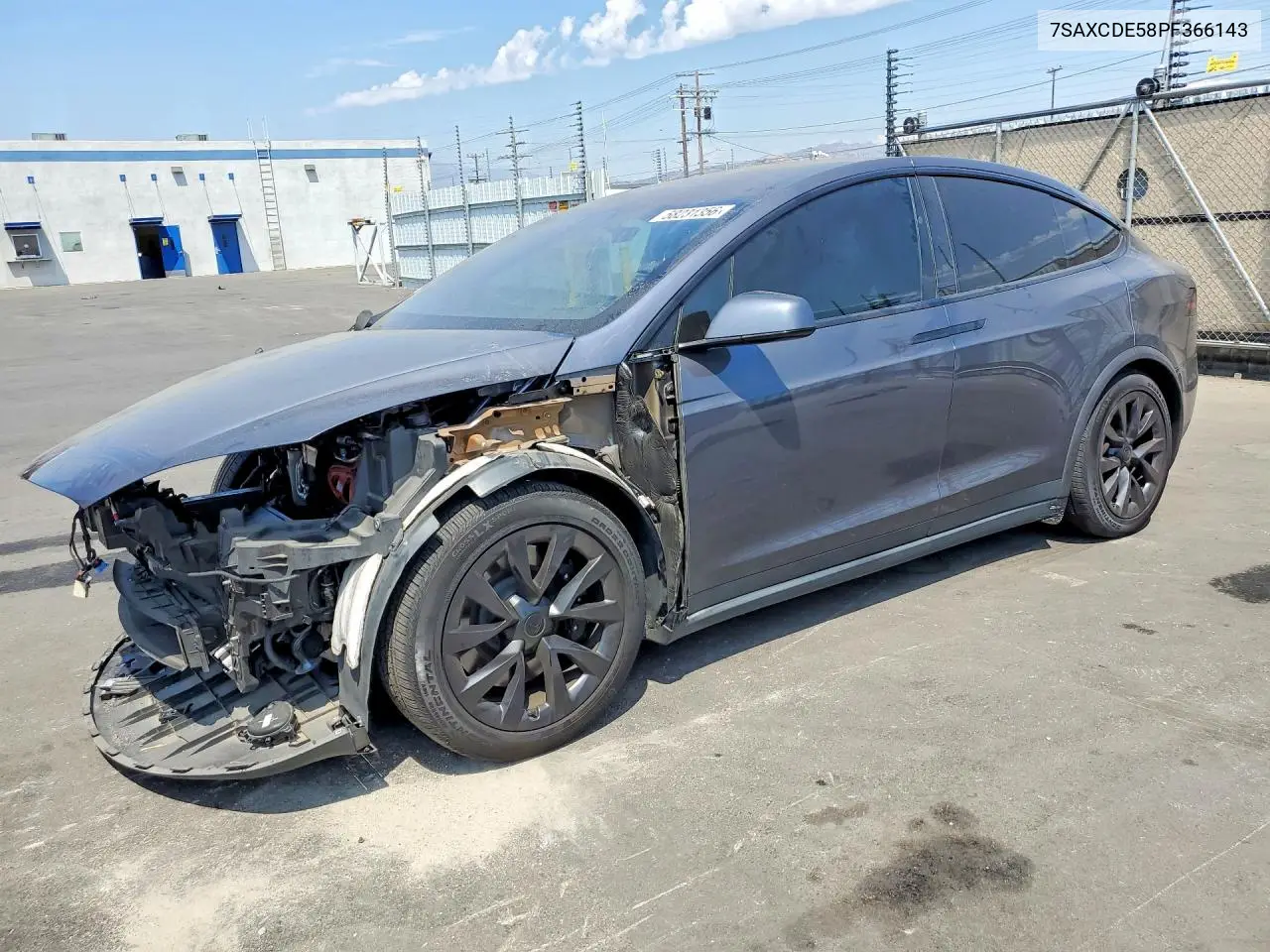 2023 Tesla Model X VIN: 7SAXCDE58PF366143 Lot: 58231356