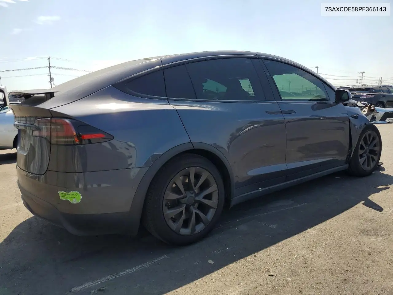 2023 Tesla Model X VIN: 7SAXCDE58PF366143 Lot: 58231356