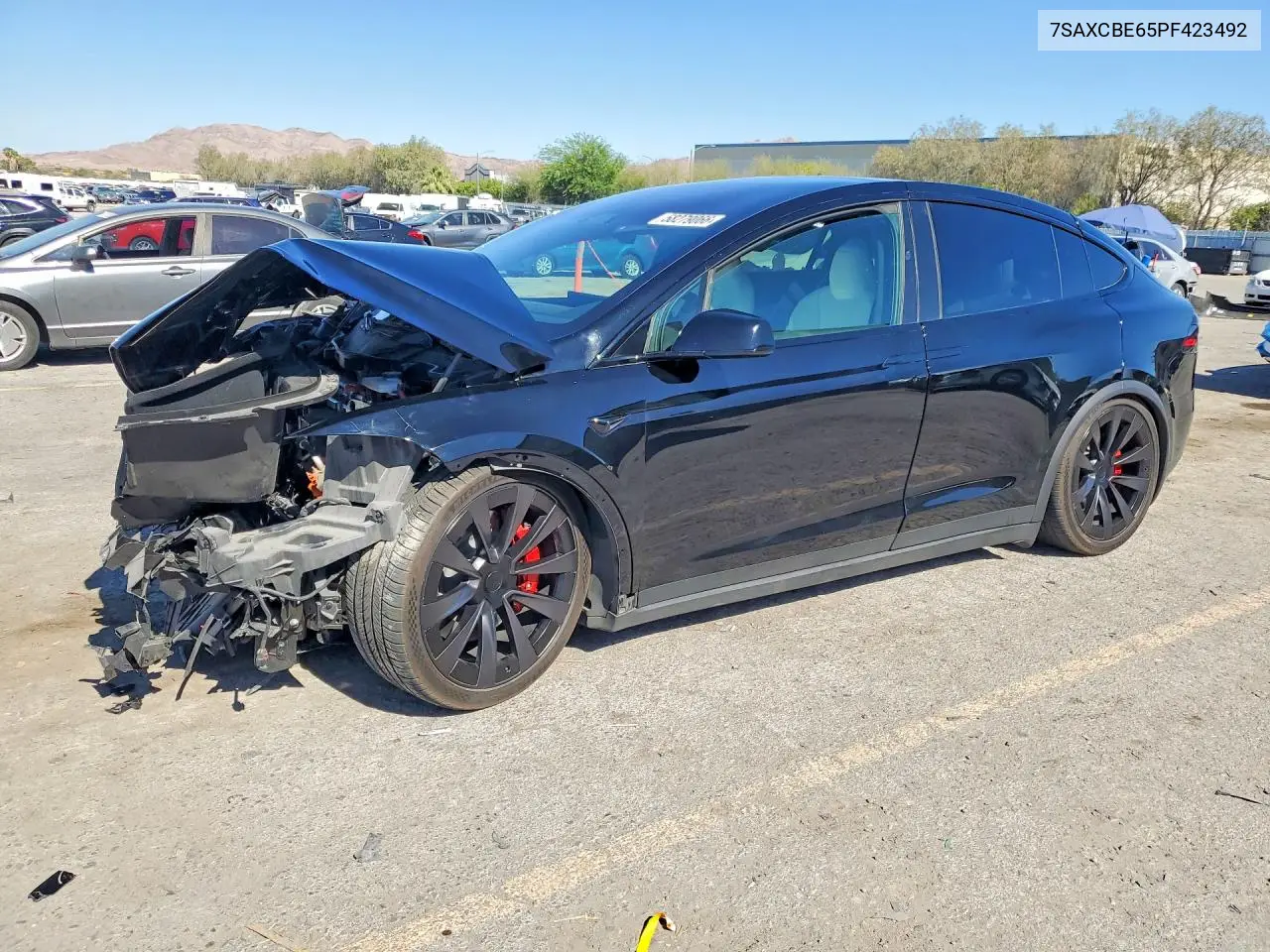 2023 Tesla Model X VIN: 7SAXCBE65PF423492 Lot: 58279066