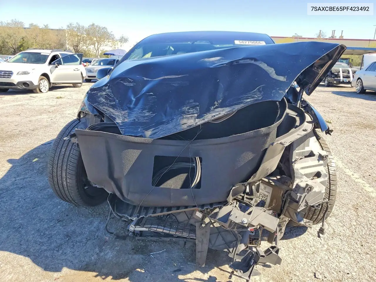 2023 Tesla Model X VIN: 7SAXCBE65PF423492 Lot: 58279066