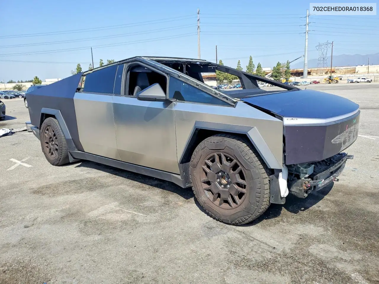 2024 Tesla Cybertruck VIN: 7G2CEHED0RA018368 Lot: 52030556