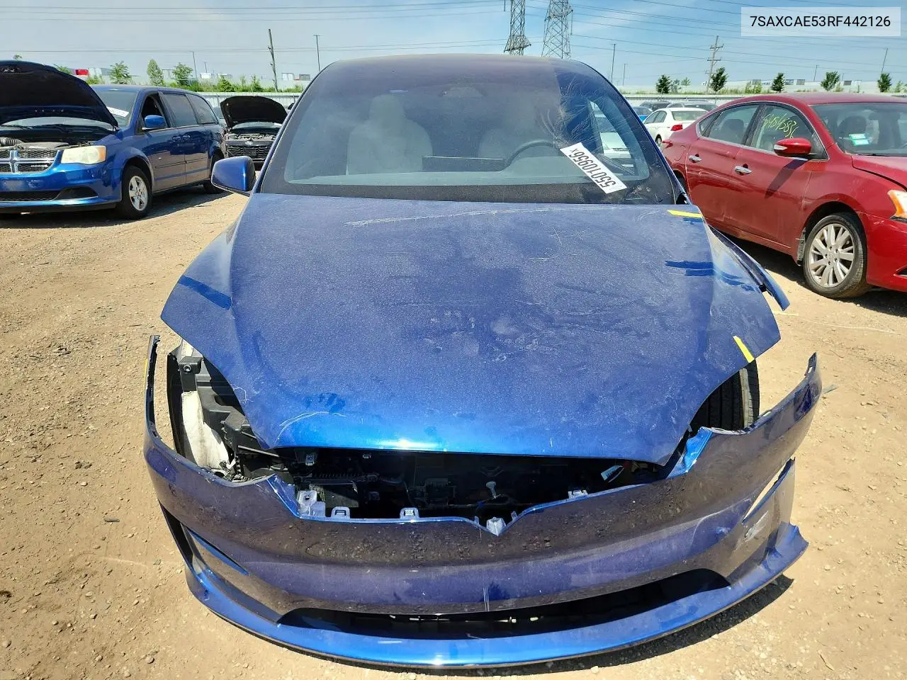 2024 Tesla Model X VIN: 7SAXCAE53RF442126 Lot: 55010956