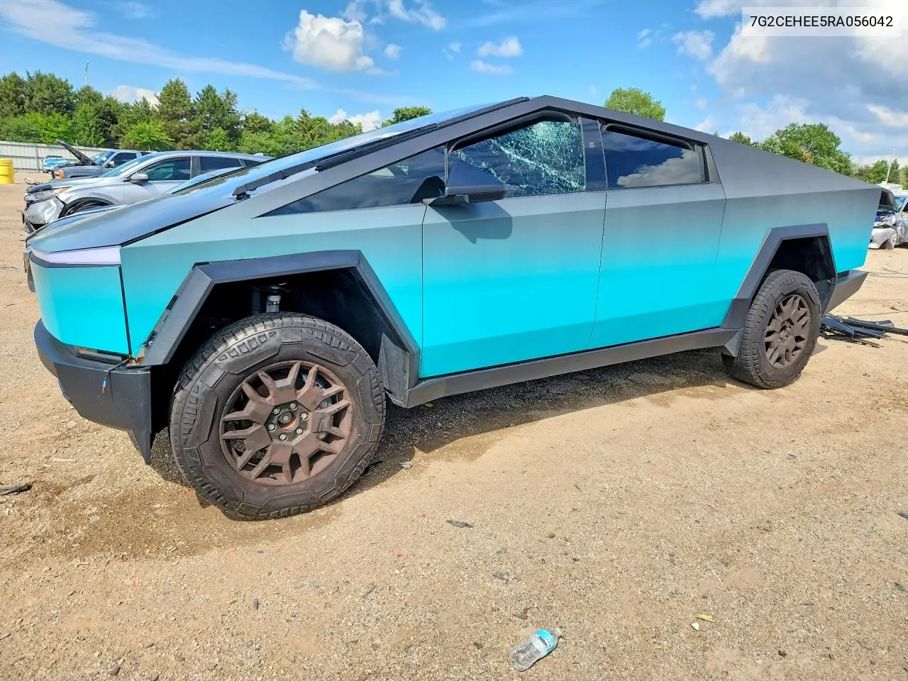 2024 Tesla Cybertruck VIN: 7G2CEHEE5RA056042 Lot: 55647046