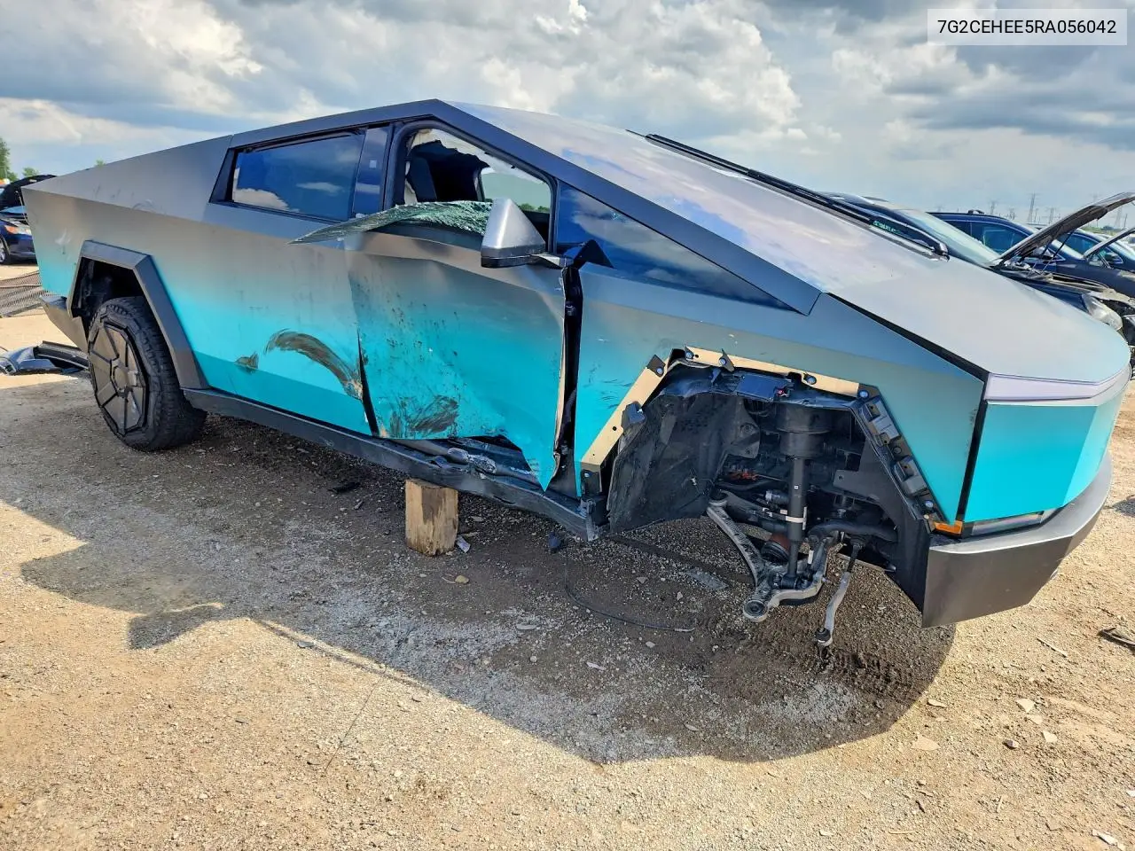 2024 Tesla Cybertruck VIN: 7G2CEHEE5RA056042 Lot: 55647046