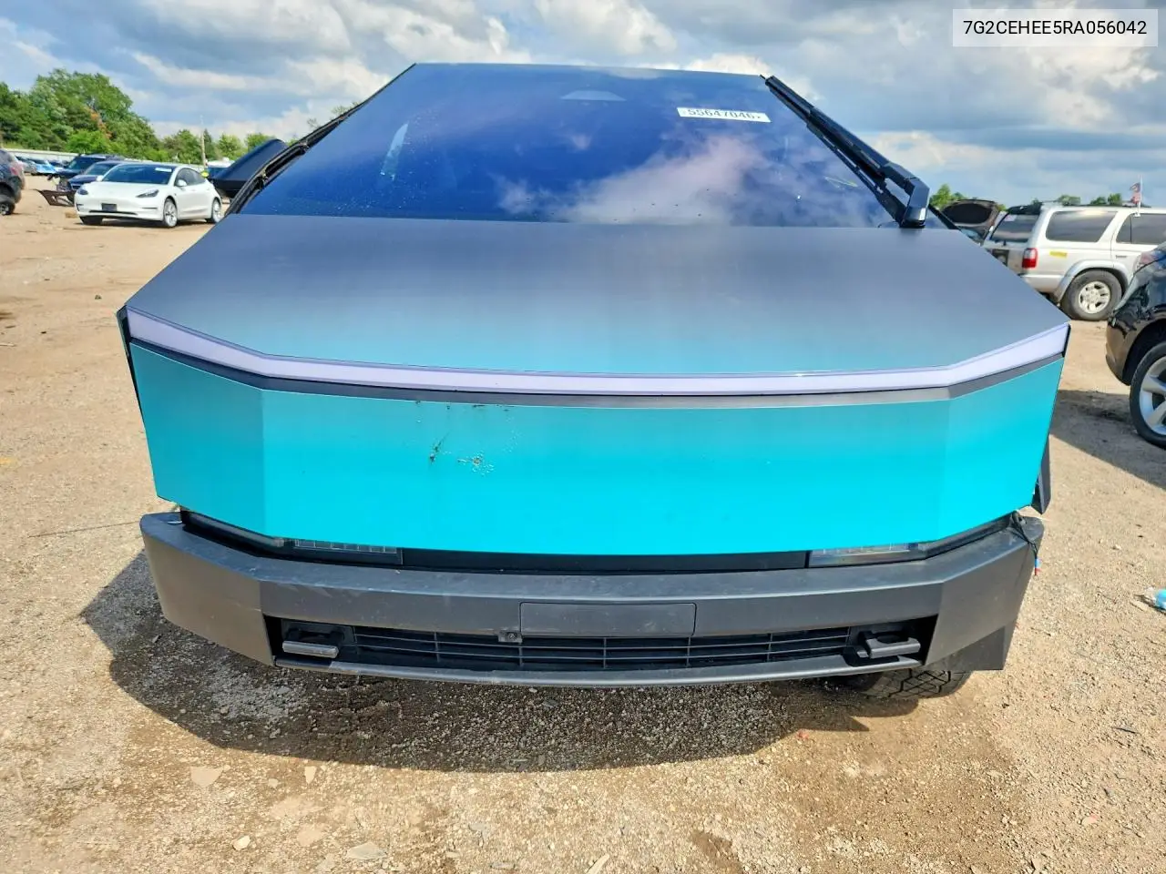 2024 Tesla Cybertruck VIN: 7G2CEHEE5RA056042 Lot: 55647046