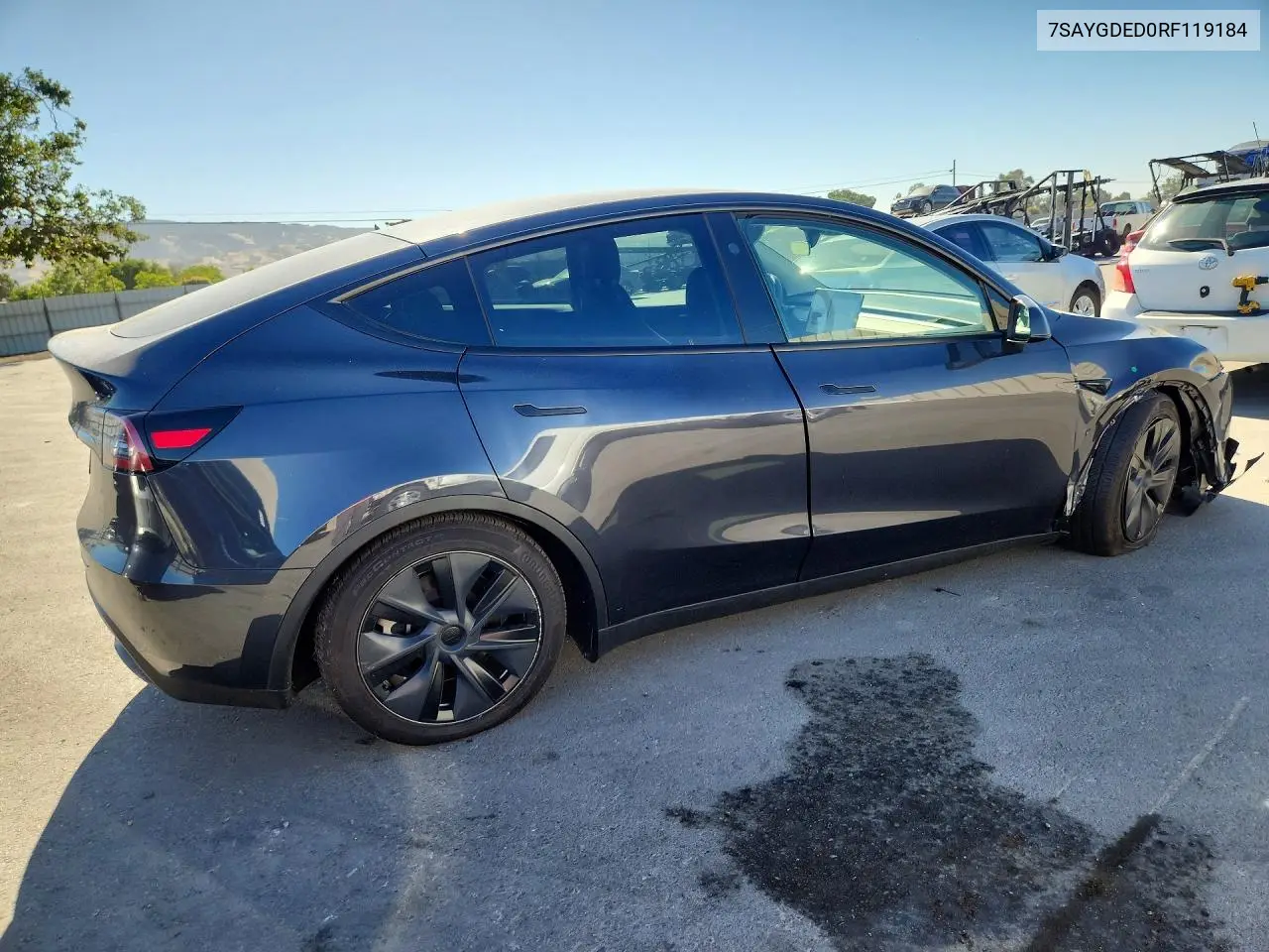 2024 Tesla Model Y VIN: 7SAYGDED0RF119184 Lot: 57027566