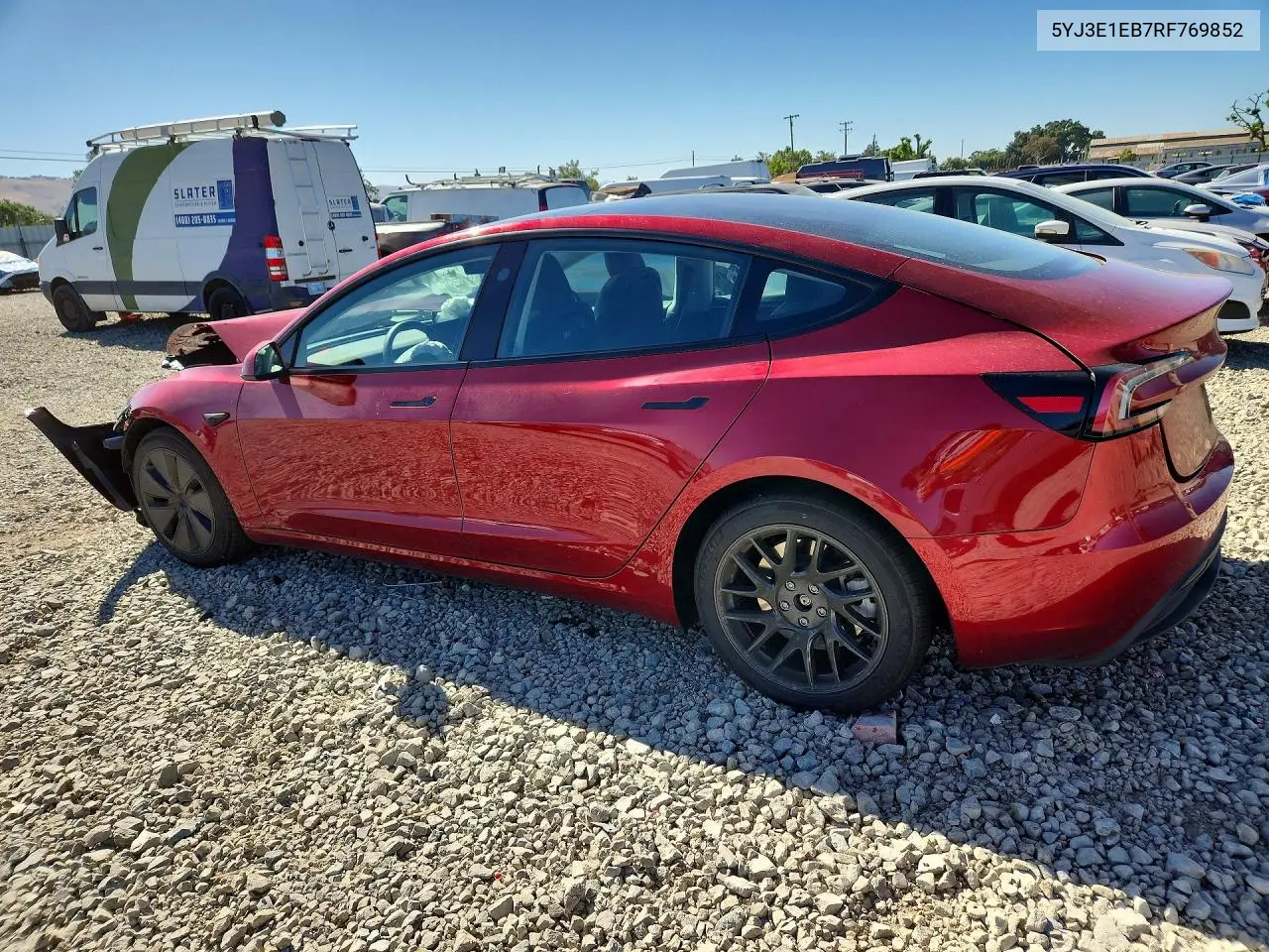 2024 Tesla Model 3 VIN: 5YJ3E1EB7RF769852 Lot: 57180306