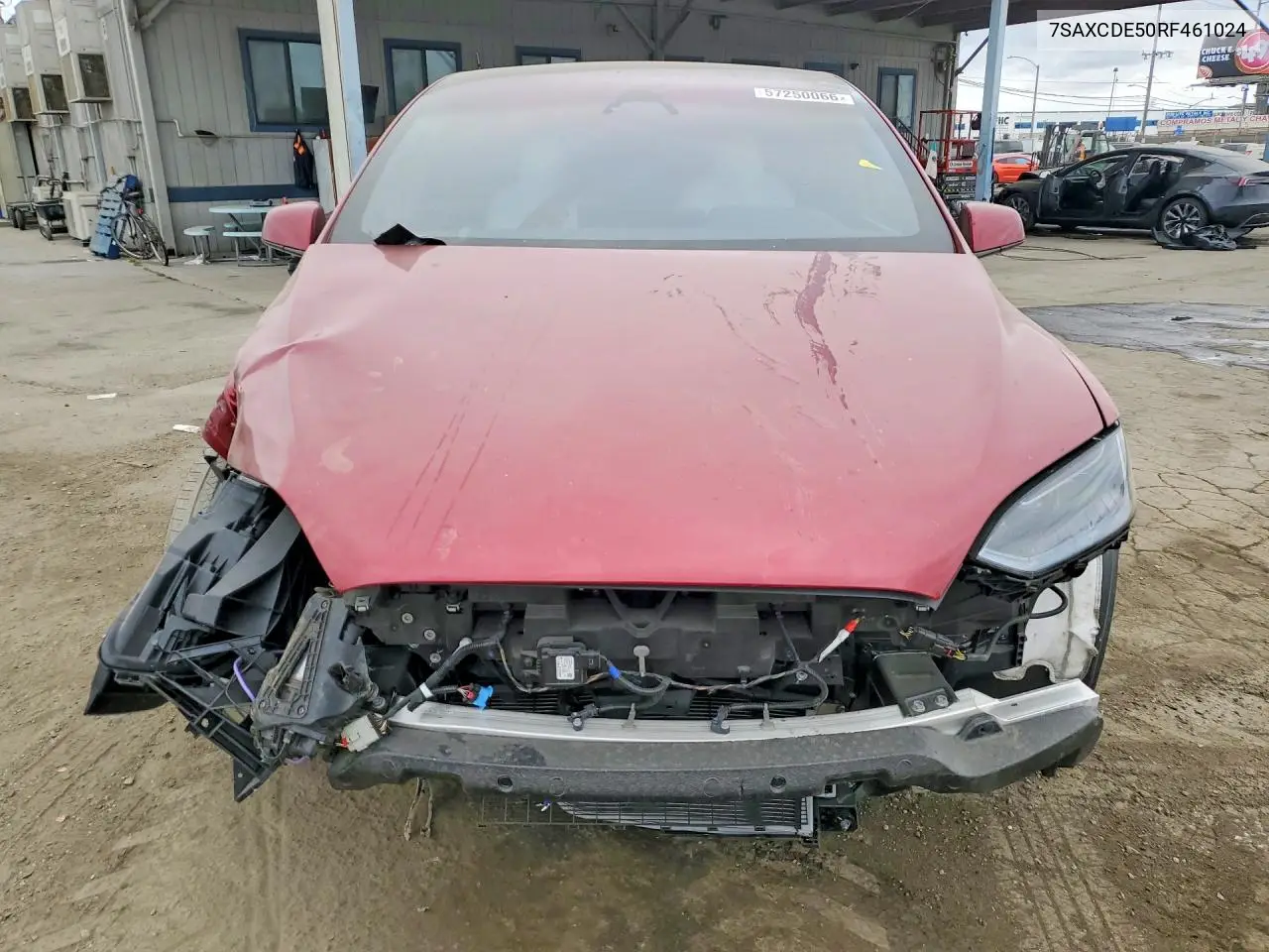 2024 Tesla Model X VIN: 7SAXCDE50RF461024 Lot: 57250066