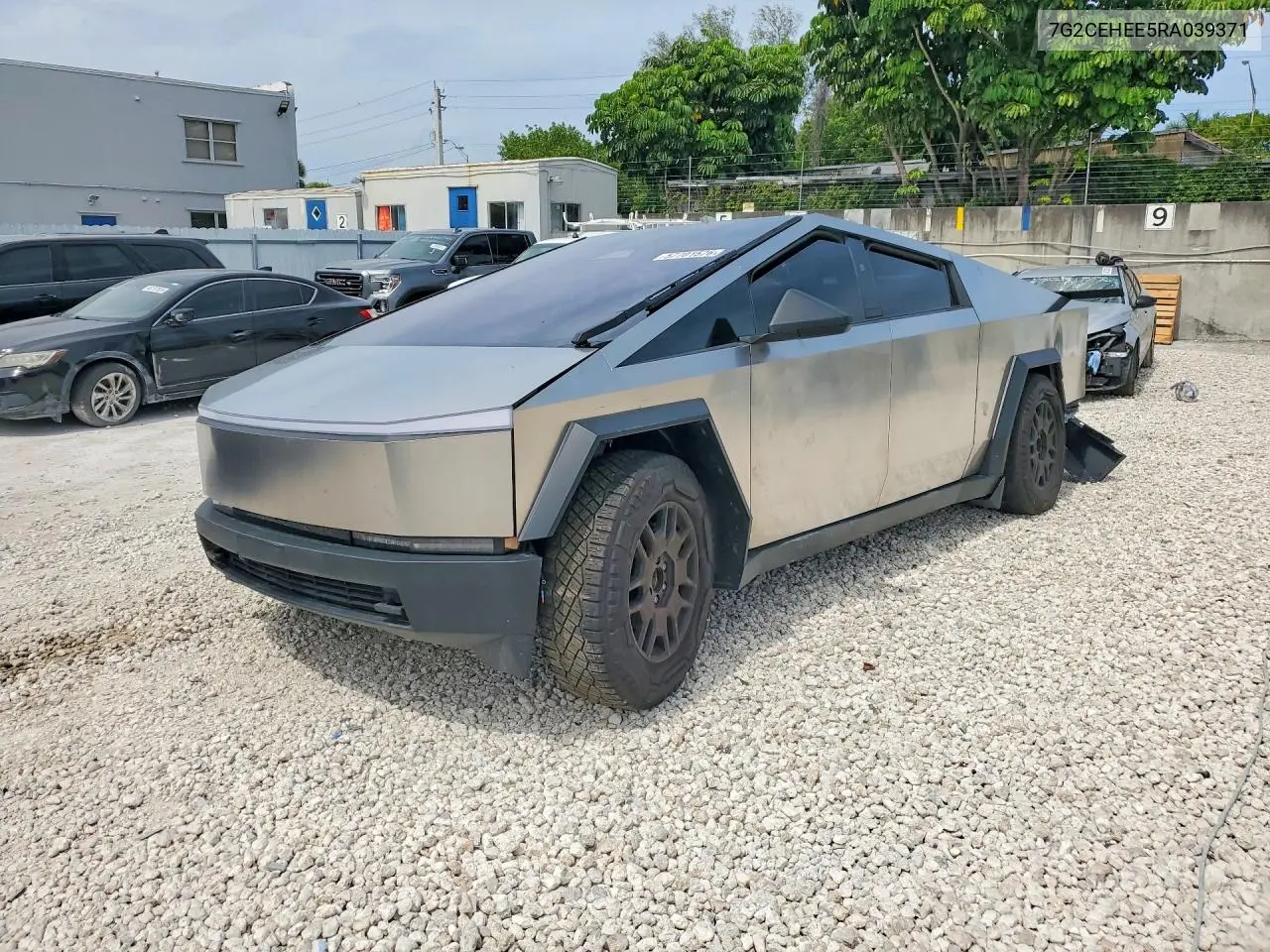 2024 Tesla Cybertruck VIN: 7G2CEHEE5RA039371 Lot: 57701576
