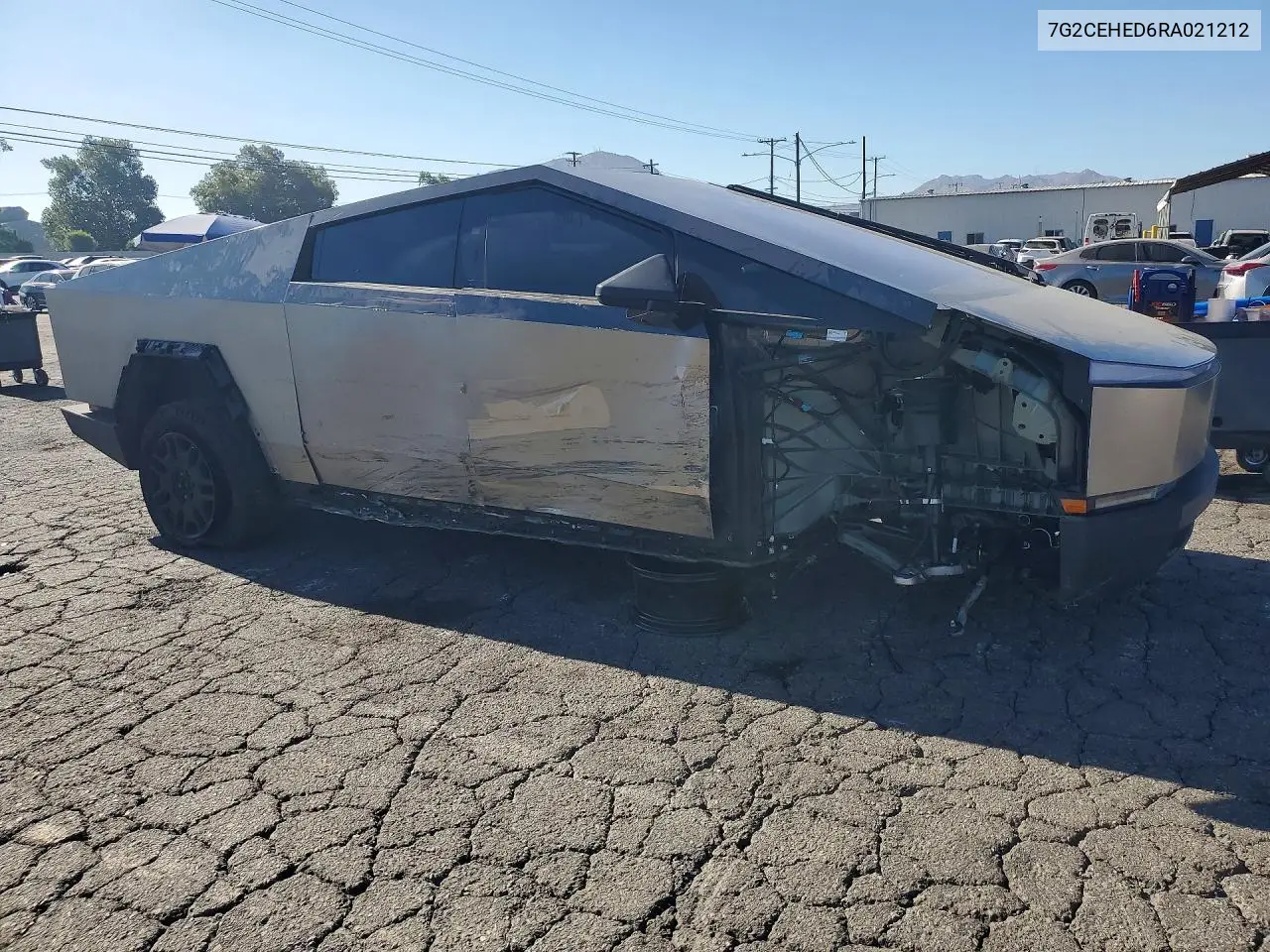 2024 Tesla Cybertruck VIN: 7G2CEHED6RA021212 Lot: 59350306