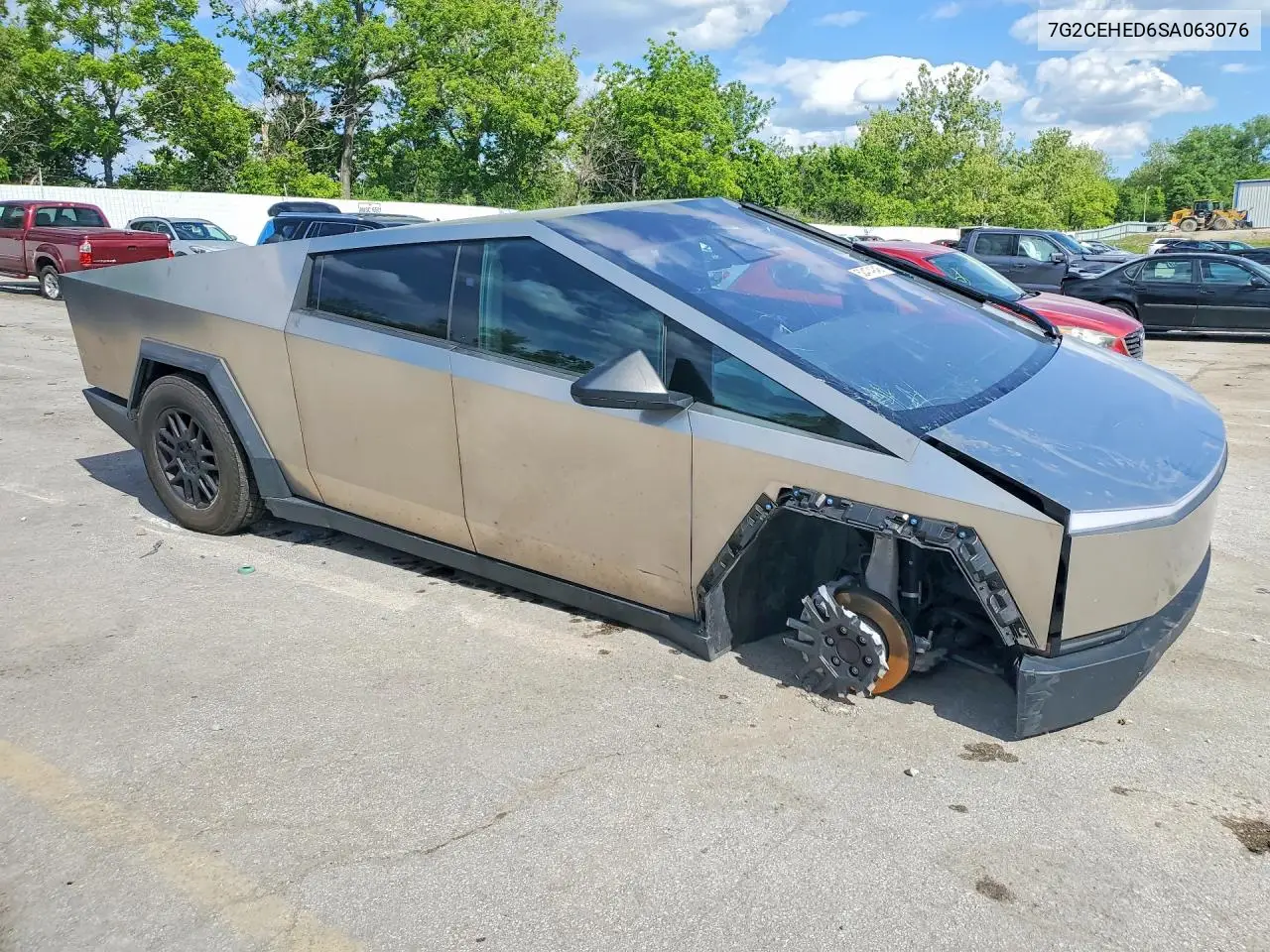 2025 Tesla Cybertruck VIN: 7G2CEHED6SA063076 Lot: 52474946