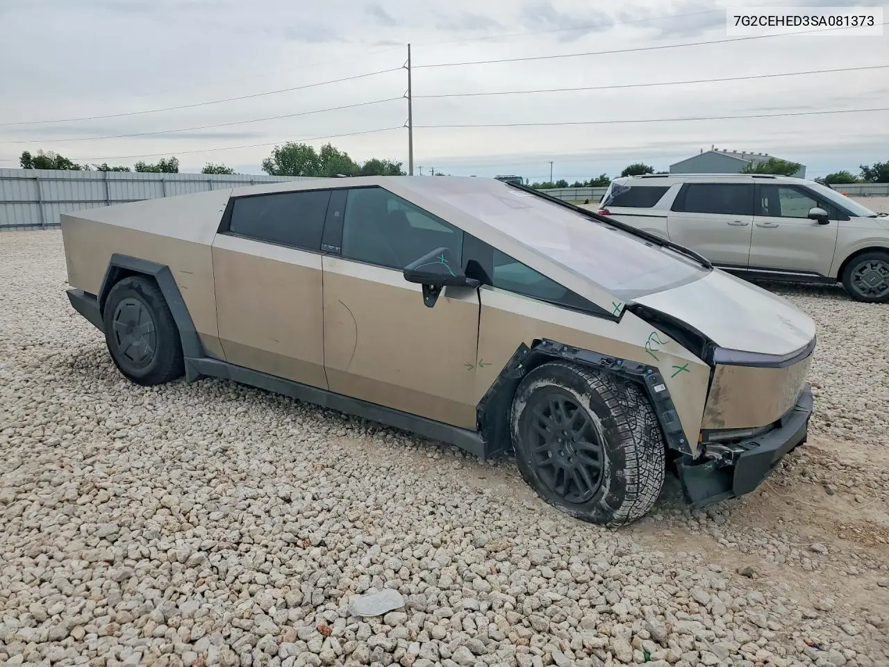 2025 Tesla Cybertruck VIN: 7G2CEHED3SA081373 Lot: 52558026