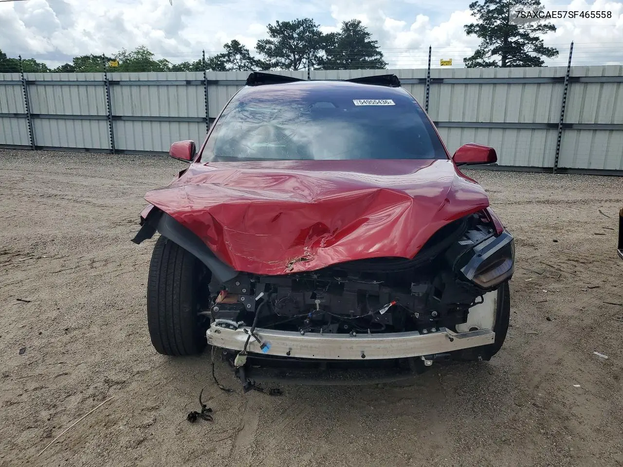 2025 Tesla Model X VIN: 7SAXCAE57SF465558 Lot: 54955436