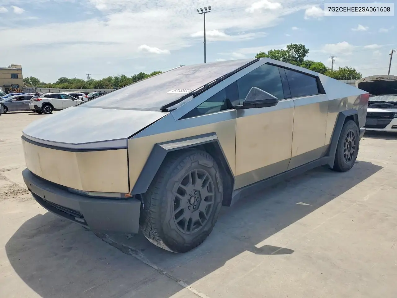 2025 Tesla Cybertruck VIN: 7G2CEHEE2SA061608 Lot: 57438226