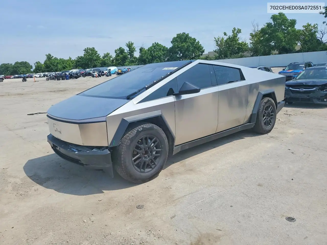 2025 Tesla Cybertruck VIN: 7G2CEHED0SA072551 Lot: 57491176