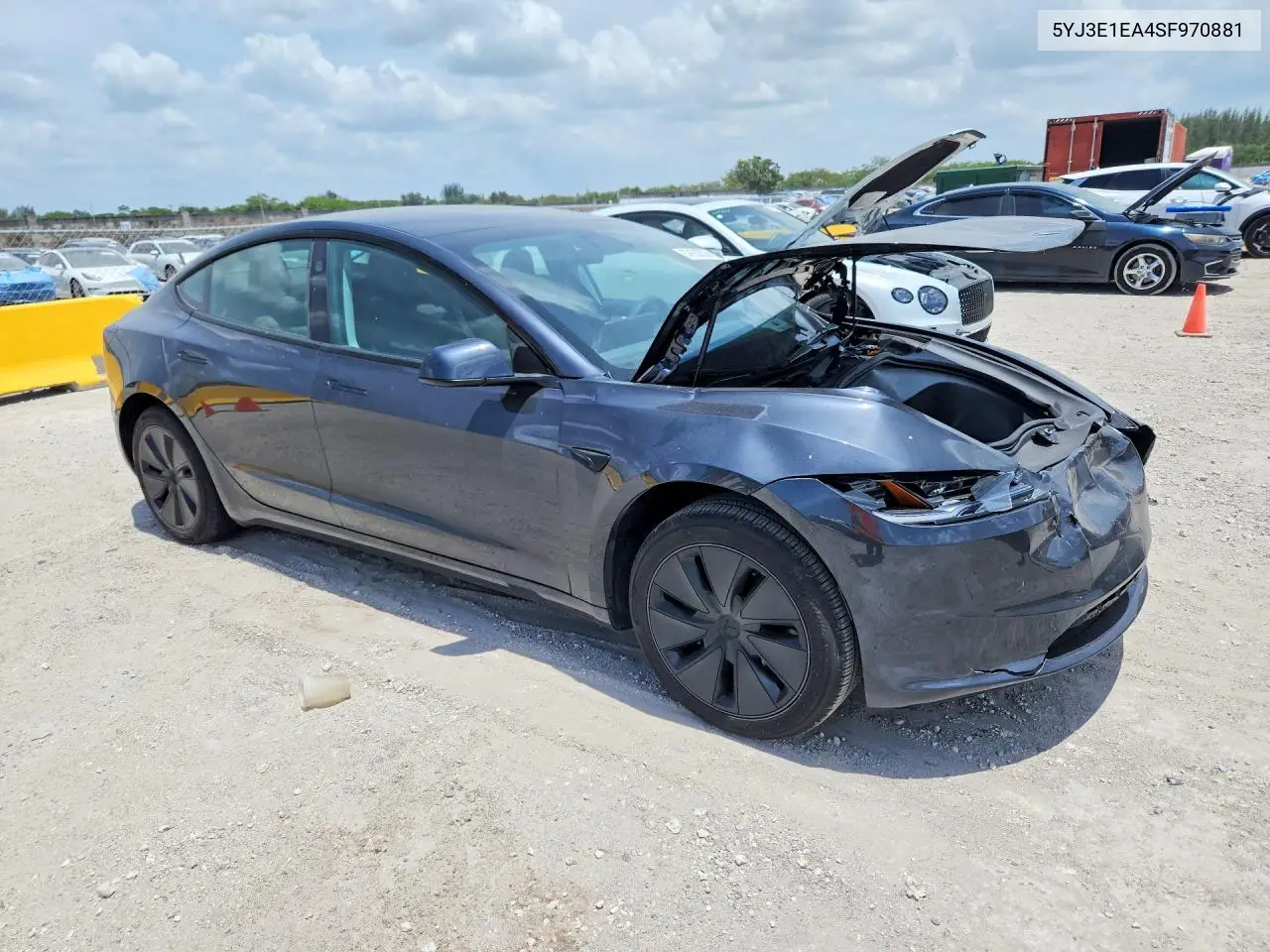 2025 Tesla Model 3 VIN: 5YJ3E1EA4SF970881 Lot: 57663206