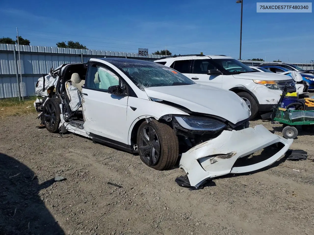 2026 Tesla Model X VIN: 7SAXCDE57TF480340 Lot: 53100976