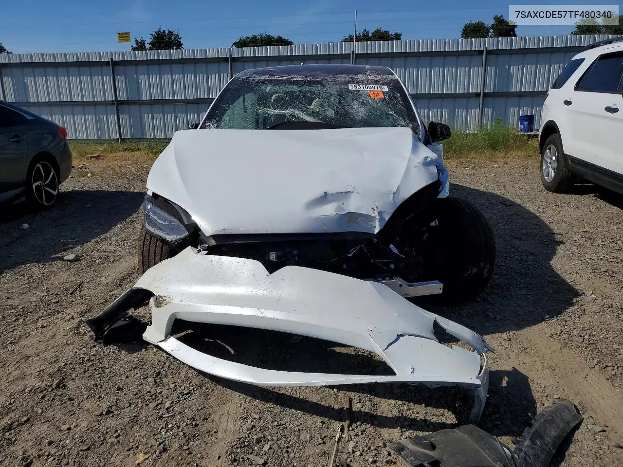 2026 Tesla Model X VIN: 7SAXCDE57TF480340 Lot: 53100976