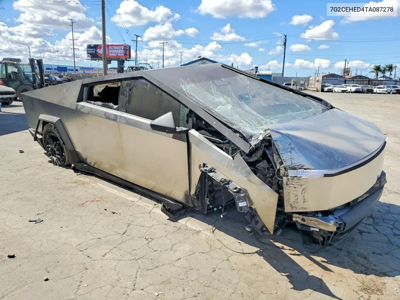 2026 Tesla Cybertruck VIN: 7G2CEHED4TA087278 Lot: 54646396