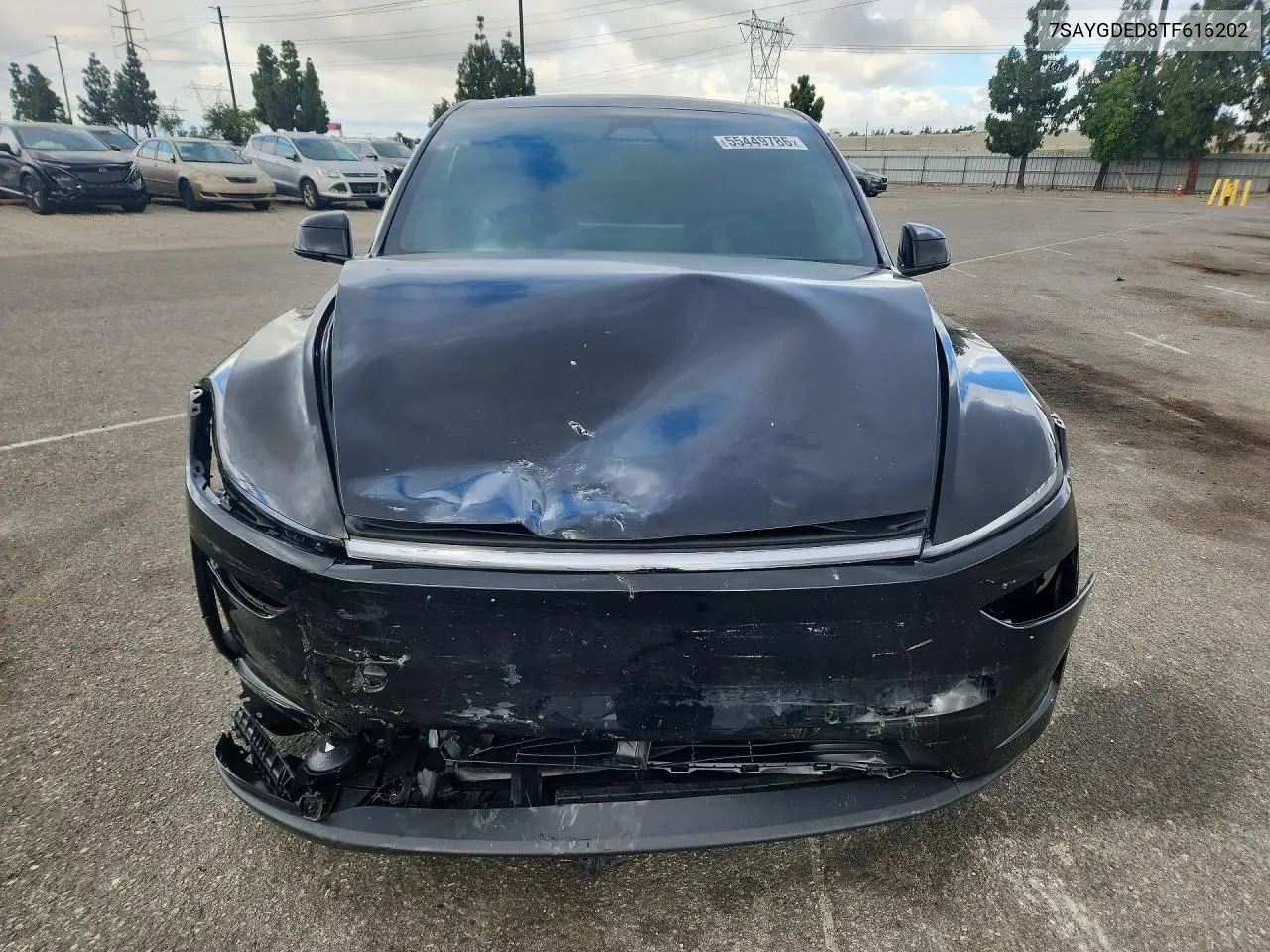 2026 Tesla Model Y VIN: 7SAYGDED8TF616202 Lot: 55449786