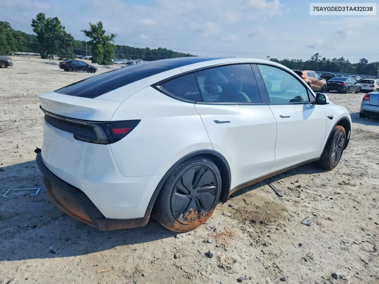 2026 Tesla Y VIN: 7SAYGDED3TA432038 Lot: 56862266